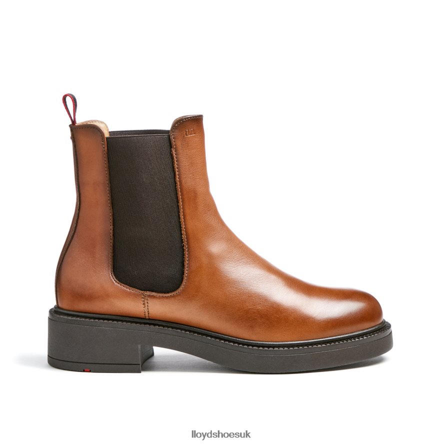 LLOYD Women sporty smooth leather ANKLE BOOT H4BXXT894 Shoes brown