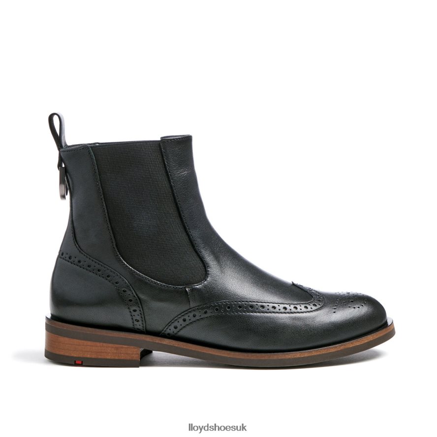 LLOYD Women sporty smooth leather ANKLE BOOT H4BXXT904 Shoes black
