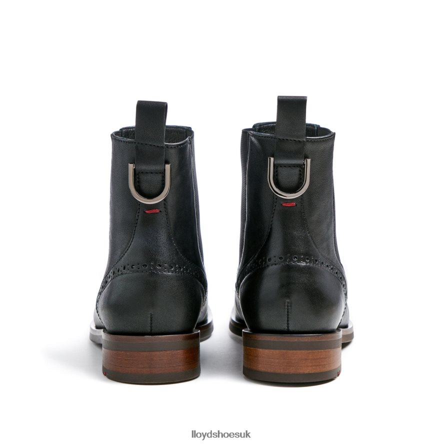LLOYD Women sporty smooth leather ANKLE BOOT H4BXXT904 Shoes black