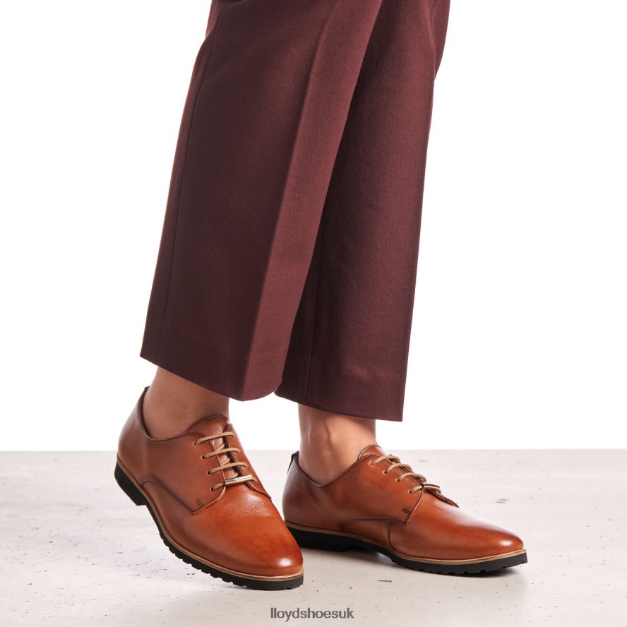 LLOYD Women LACE LEATHER HALF SHOES H4BXXT1057 Shoes brown