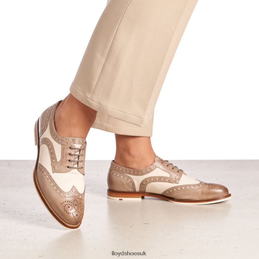LLOYD Women LACE LEATHER HALF SHOES H4BXXT1065 Shoes beige