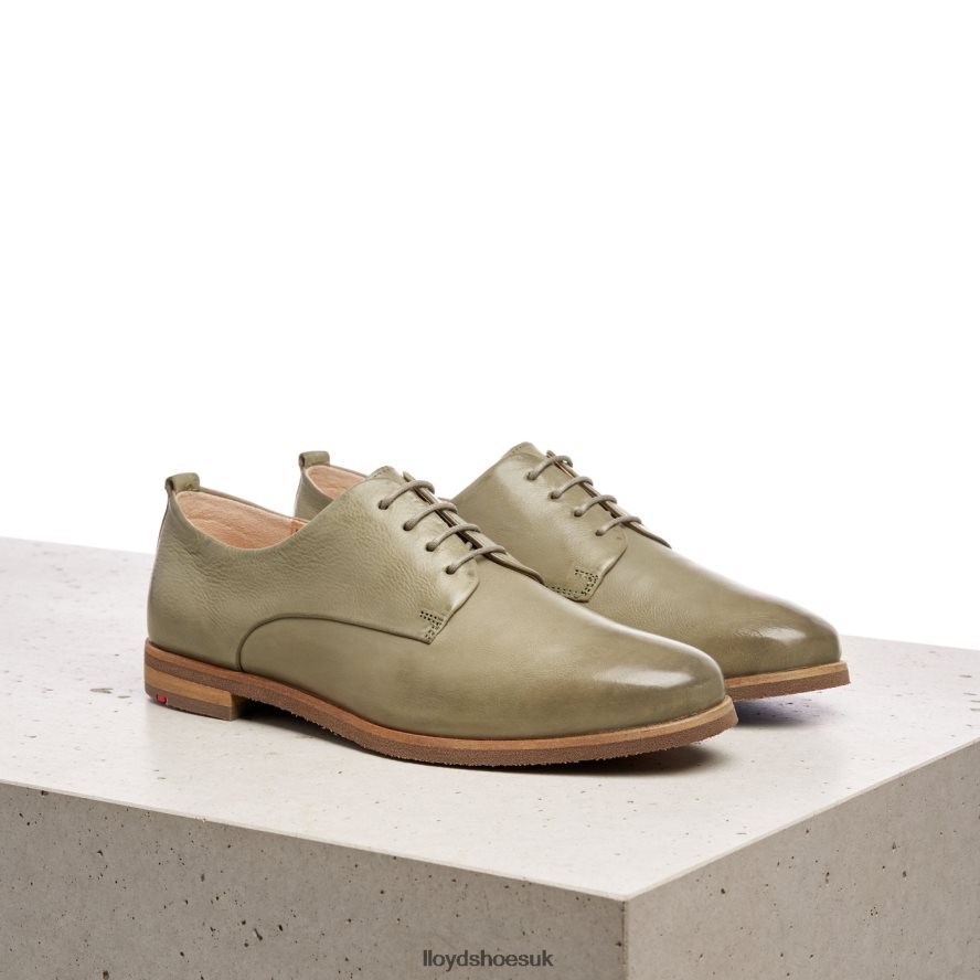LLOYD Women LACE SMOOTH LEATHER HALF SHOES H4BXXT1098 Shoes green