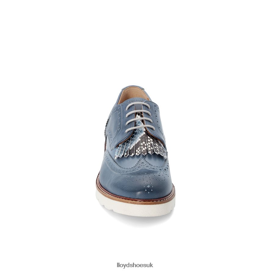 LLOYD Women LACE SMOOTH LEATHER HALF SHOES H4BXXT1189 Shoes blue