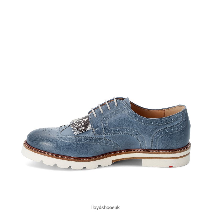 LLOYD Women LACE SMOOTH LEATHER HALF SHOES H4BXXT1189 Shoes blue