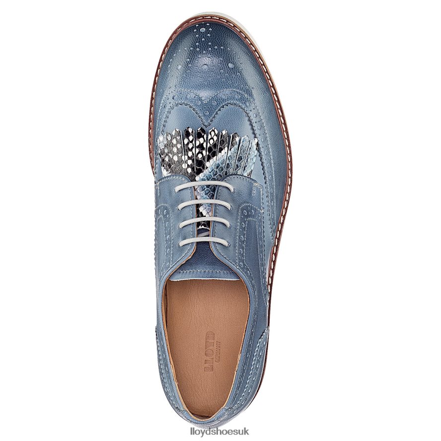 LLOYD Women LACE SMOOTH LEATHER HALF SHOES H4BXXT1189 Shoes blue