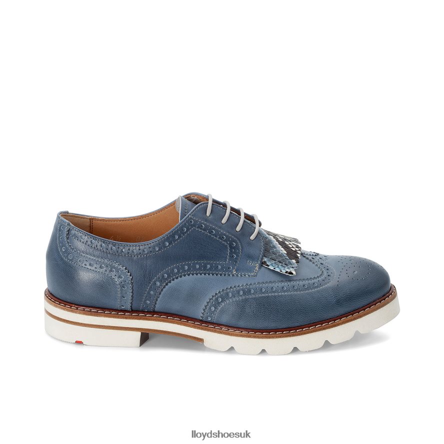 LLOYD Women LACE SMOOTH LEATHER HALF SHOES H4BXXT1189 Shoes blue