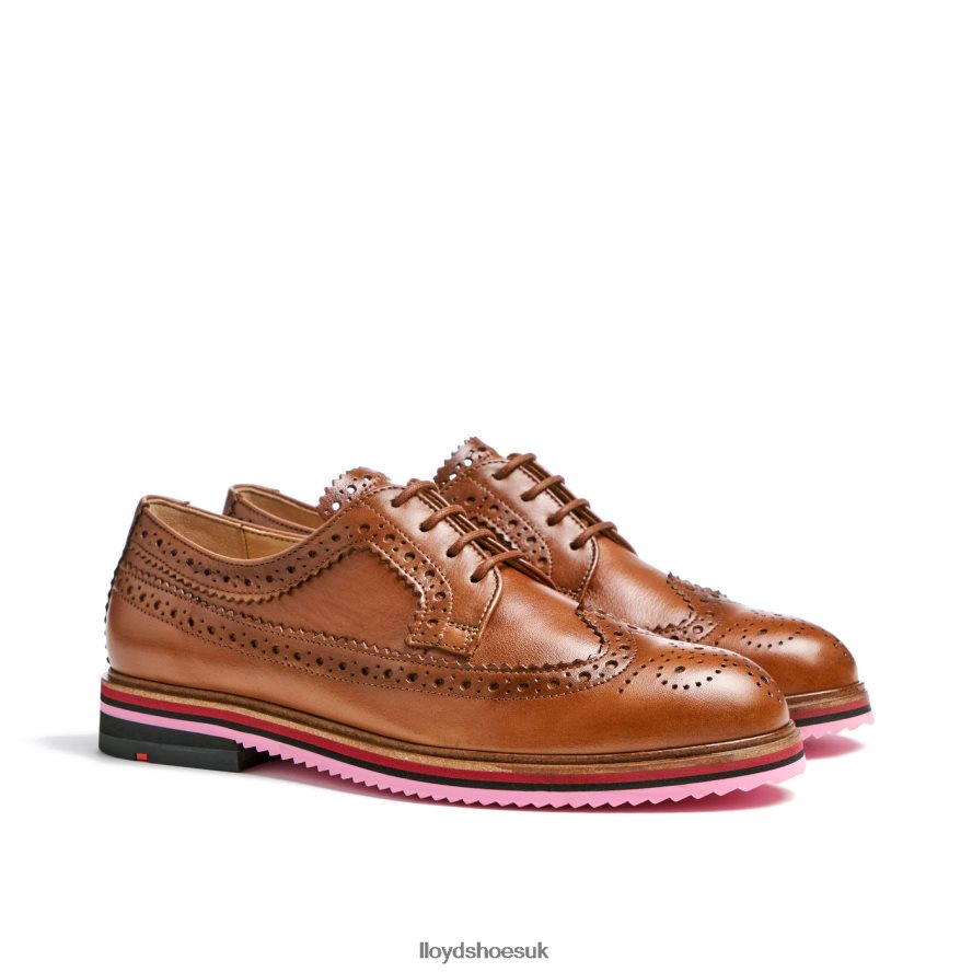 LLOYD Women LEATHER LACE HALF SHOES H4BXXT1048 Shoes brown
