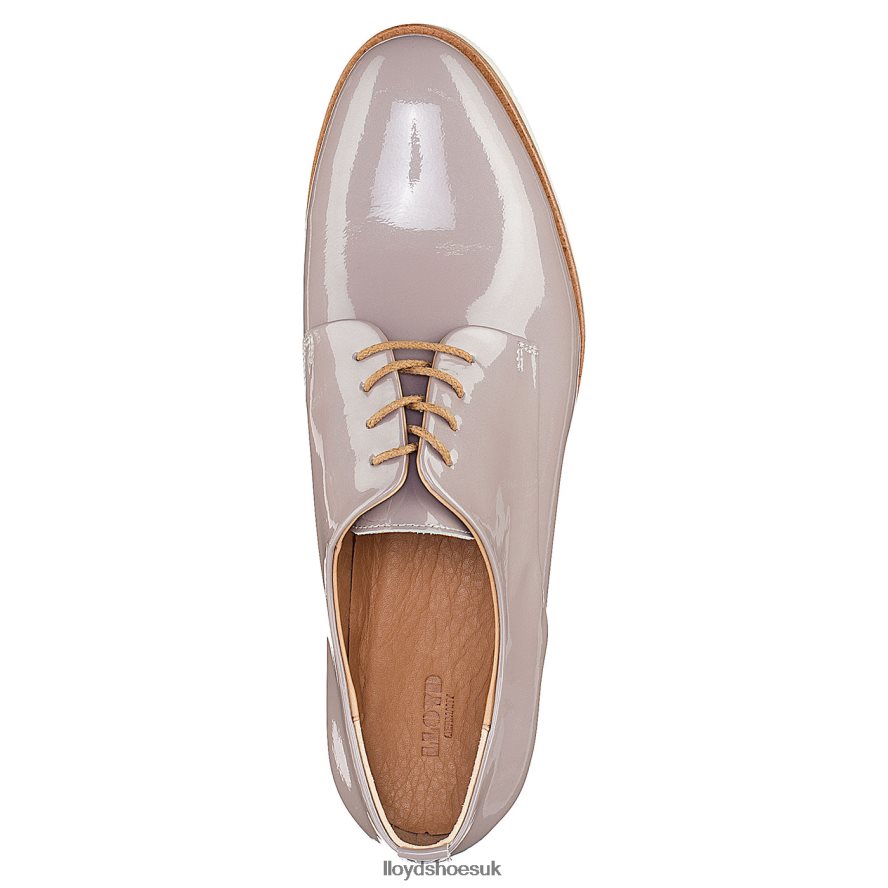 LLOYD Women PATENT LACE UP HALF SHOES H4BXXT1078 Shoes grey