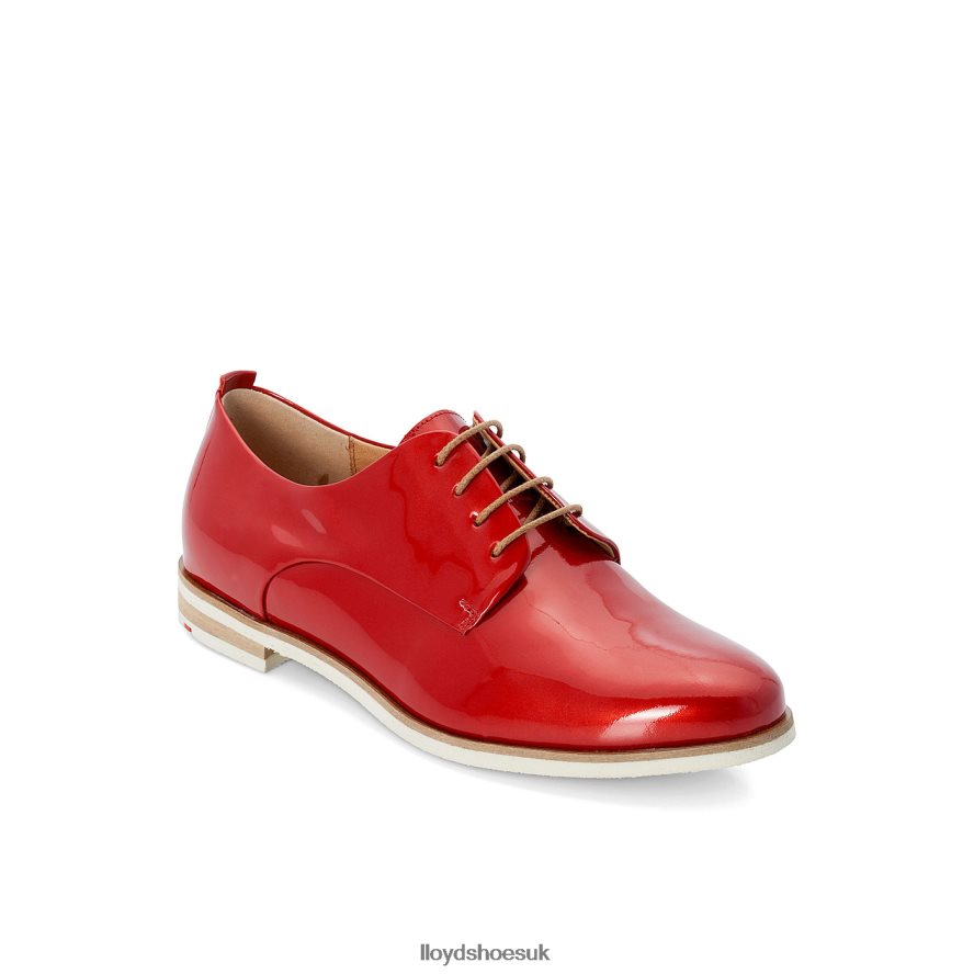 LLOYD Women PATENT LACE UP HALF SHOES H4BXXT1102 Shoes red