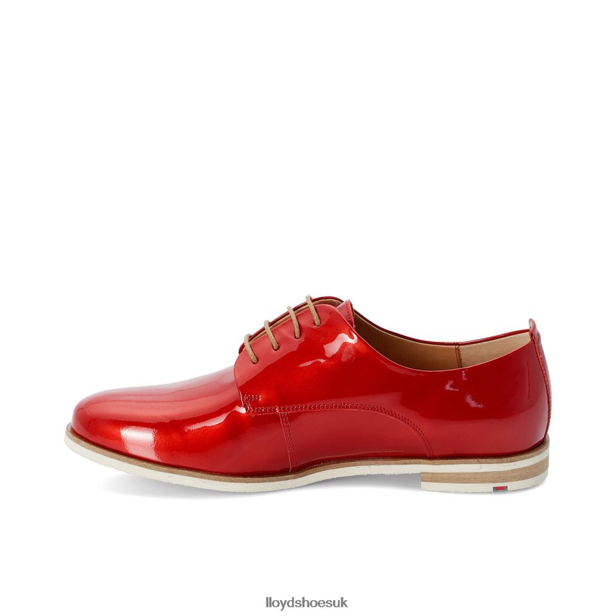 LLOYD Women PATENT LACE UP HALF SHOES H4BXXT1102 Shoes red