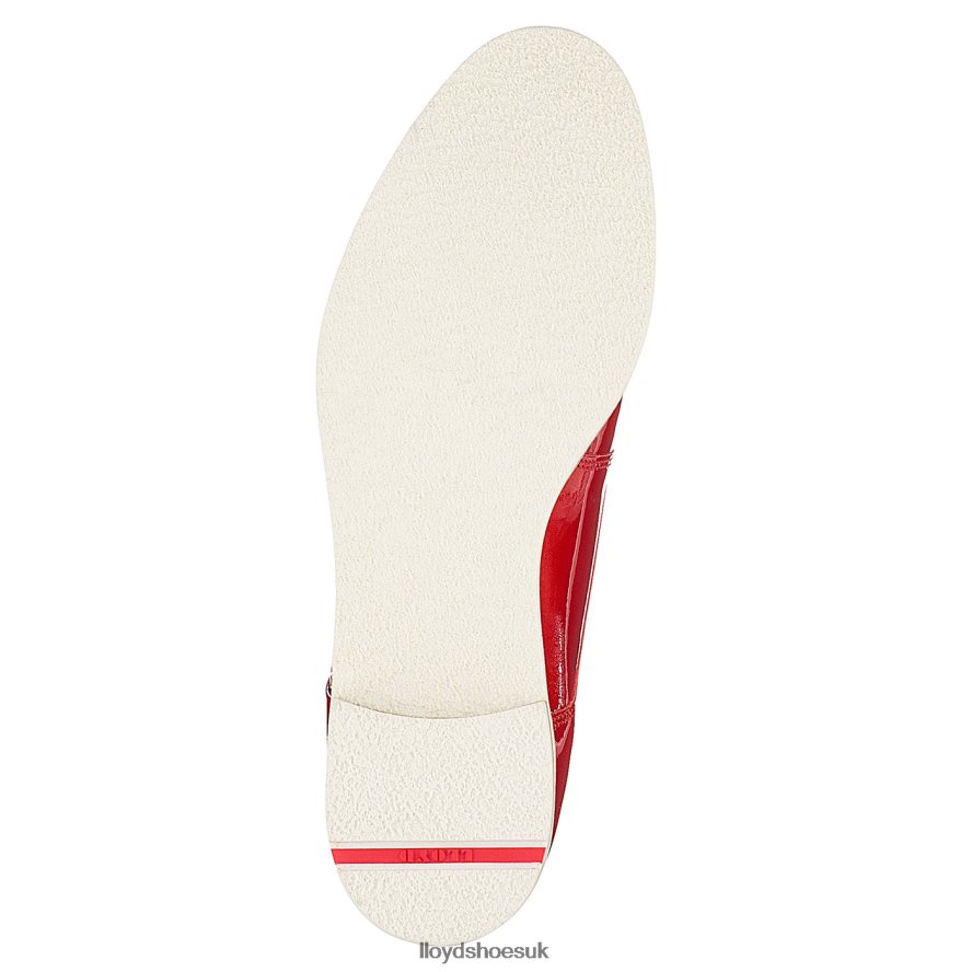 LLOYD Women PATENT LACE UP HALF SHOES H4BXXT1102 Shoes red