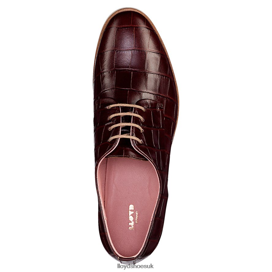 LLOYD Women ROGH LEATHER LACE HALF SHOES H4BXXT1091 Shoes brown