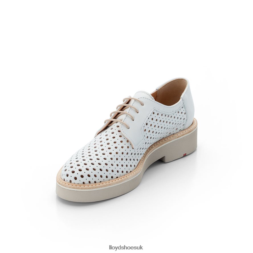 LLOYD Women SMOOTH LEATHER LACE HALF SHOES H4BXXT1184 Shoes white