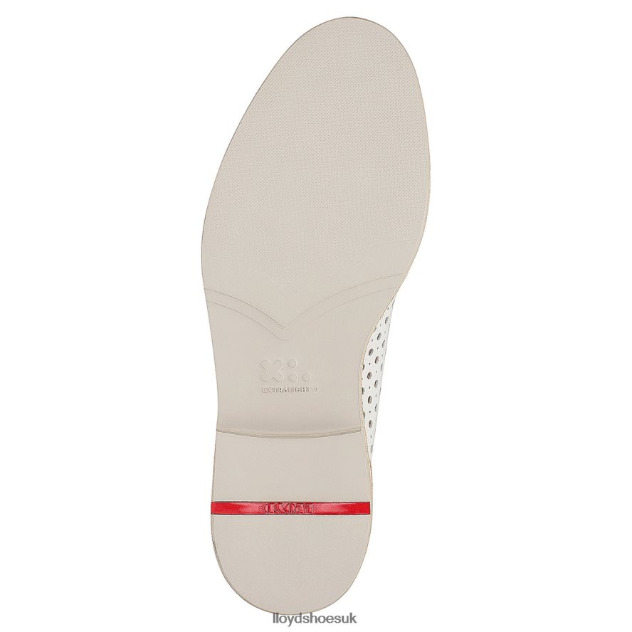 LLOYD Women SMOOTH LEATHER LACE HALF SHOES H4BXXT1184 Shoes white