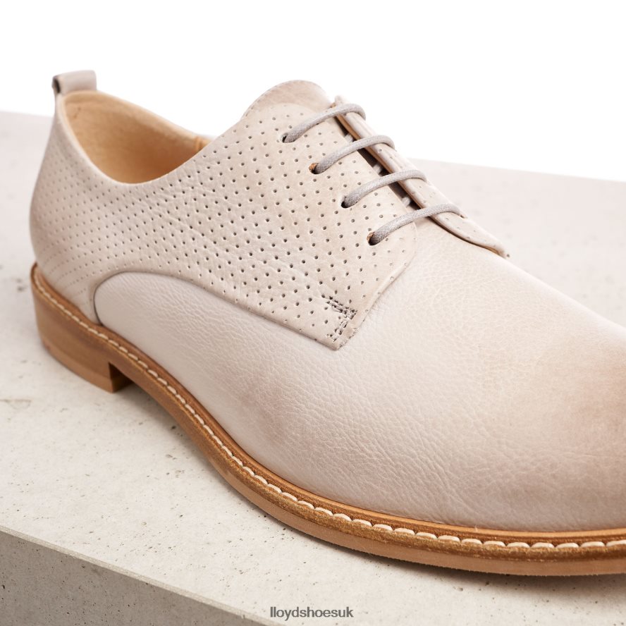 LLOYD Women SMOOTH LEATHER LACE HALF SHOES H4BXXT1190 Shoes grey