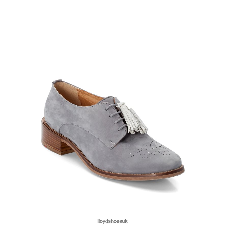 LLOYD Women SUEDE LACE UP HALF SHOES H4BXXT1084 Shoes grey