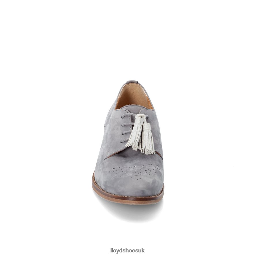 LLOYD Women SUEDE LACE UP HALF SHOES H4BXXT1084 Shoes grey