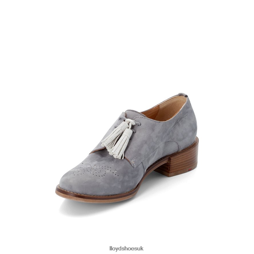 LLOYD Women SUEDE LACE UP HALF SHOES H4BXXT1084 Shoes grey