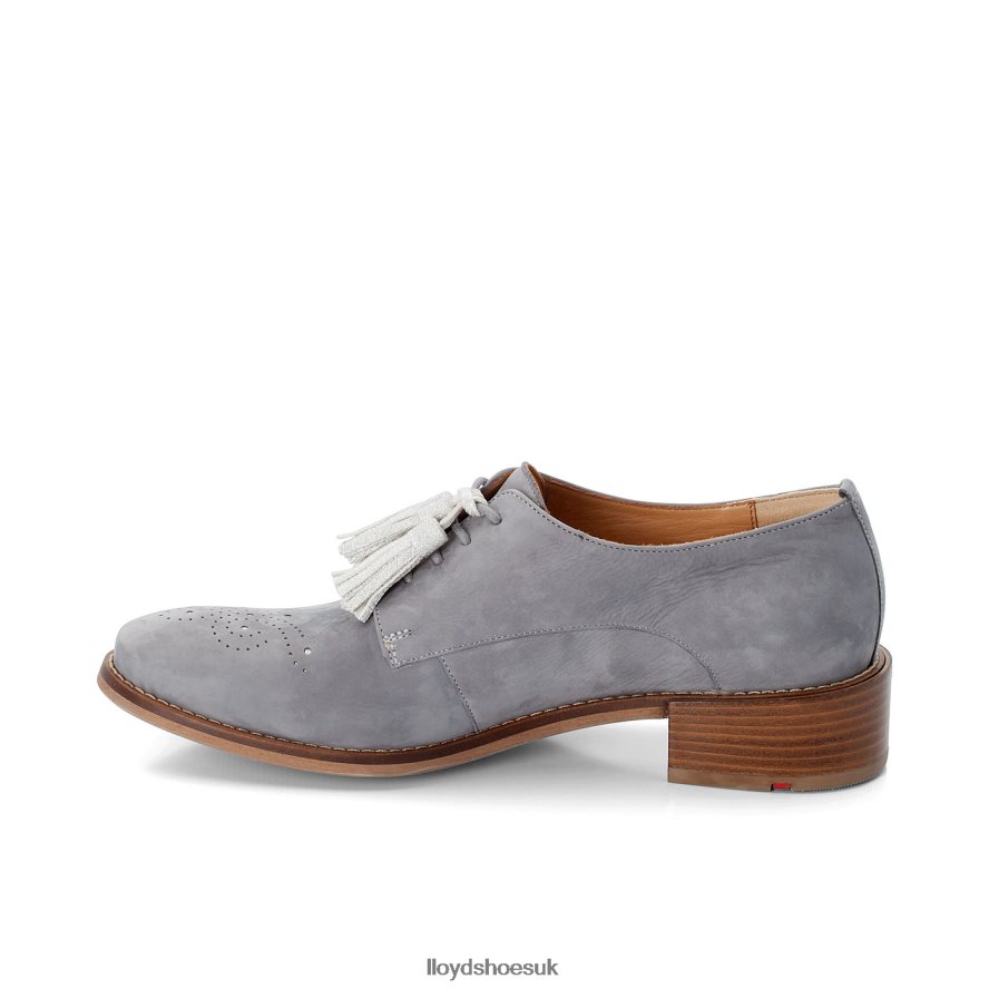 LLOYD Women SUEDE LACE UP HALF SHOES H4BXXT1084 Shoes grey