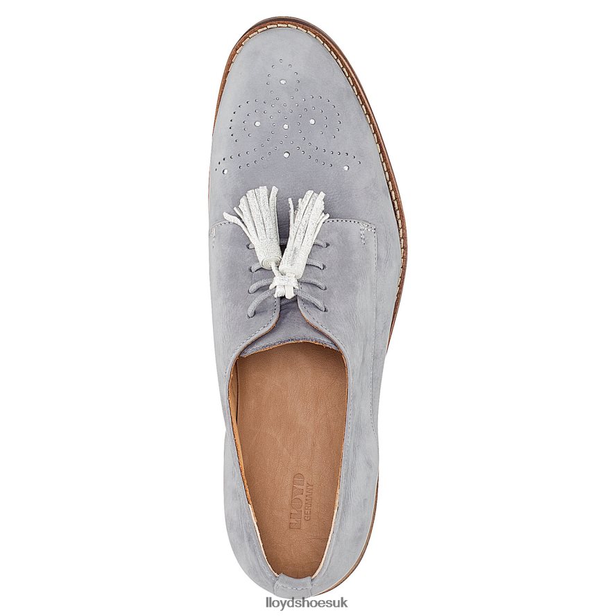 LLOYD Women SUEDE LACE UP HALF SHOES H4BXXT1084 Shoes grey