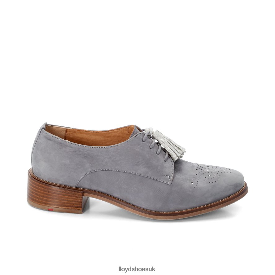 LLOYD Women SUEDE LACE UP HALF SHOES H4BXXT1084 Shoes grey