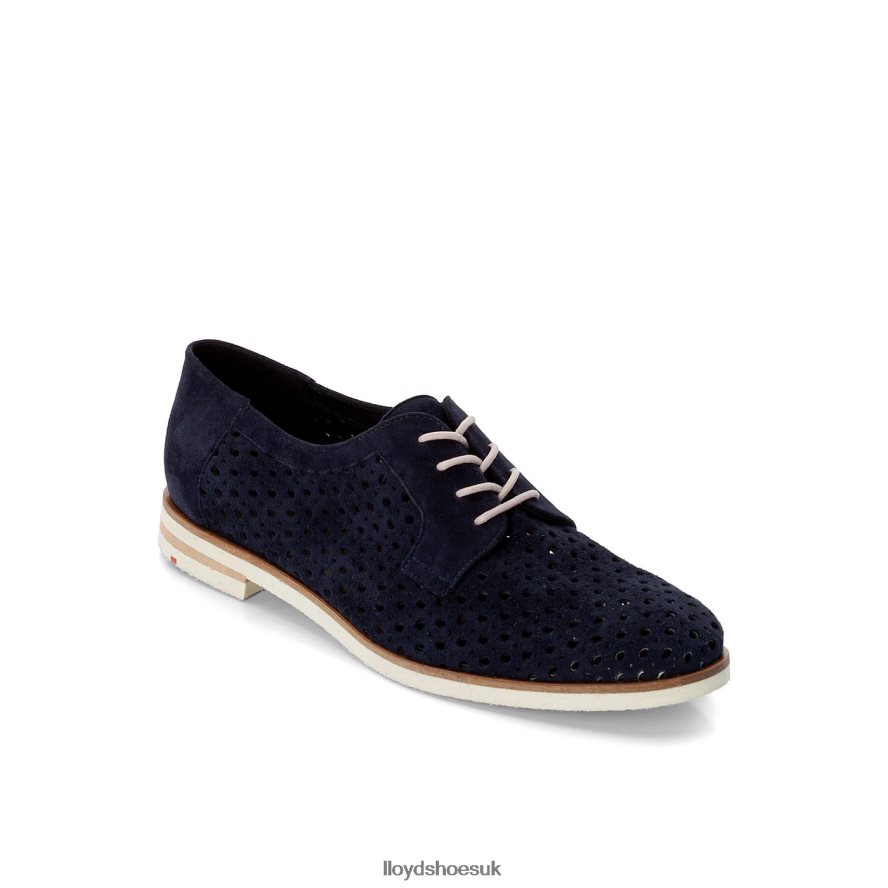 LLOYD Women SUEDE LACE UP HALF SHOES H4BXXT1182 Shoes blue