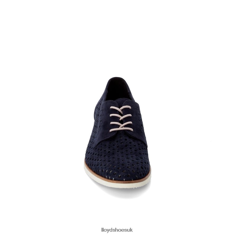 LLOYD Women SUEDE LACE UP HALF SHOES H4BXXT1182 Shoes blue