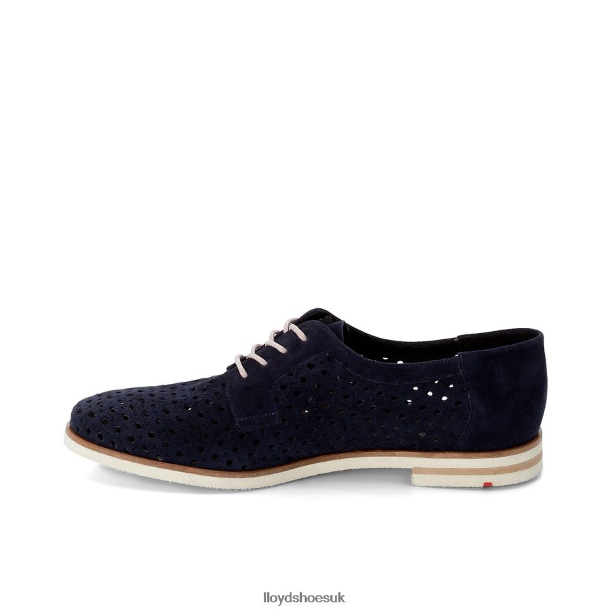 LLOYD Women SUEDE LACE UP HALF SHOES H4BXXT1182 Shoes blue