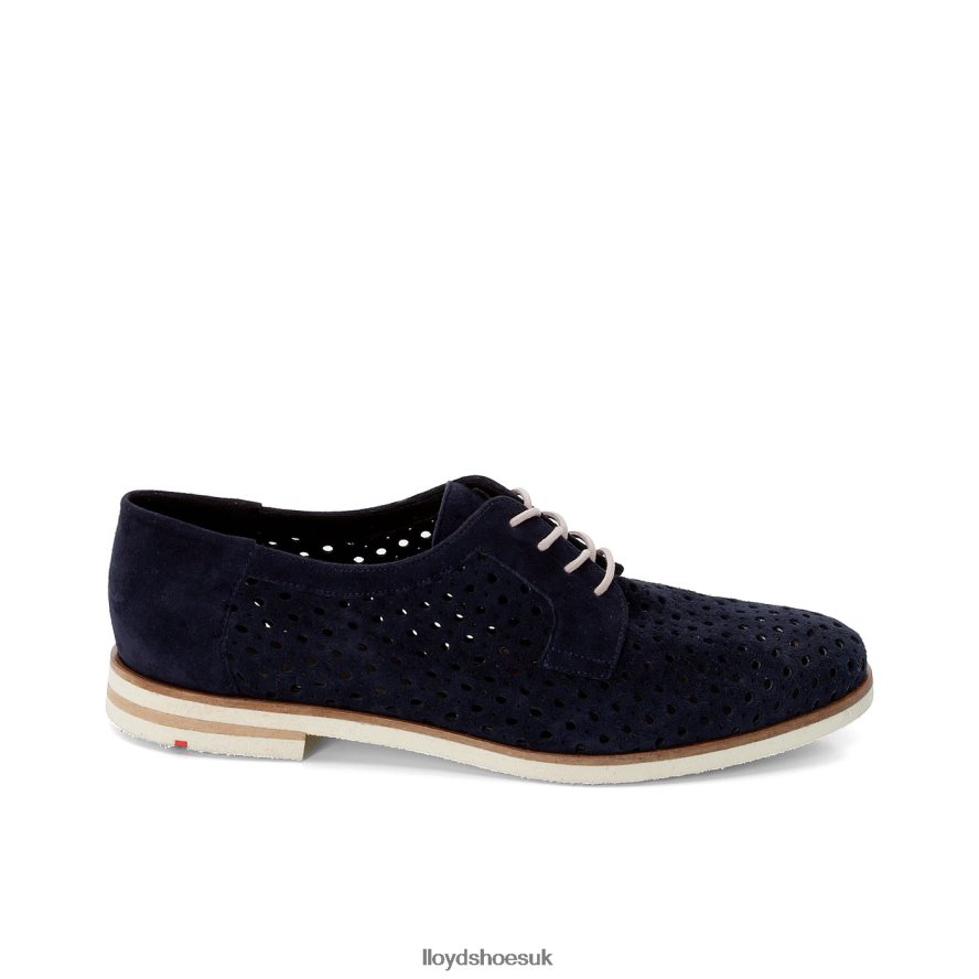 LLOYD Women SUEDE LACE UP HALF SHOES H4BXXT1182 Shoes blue
