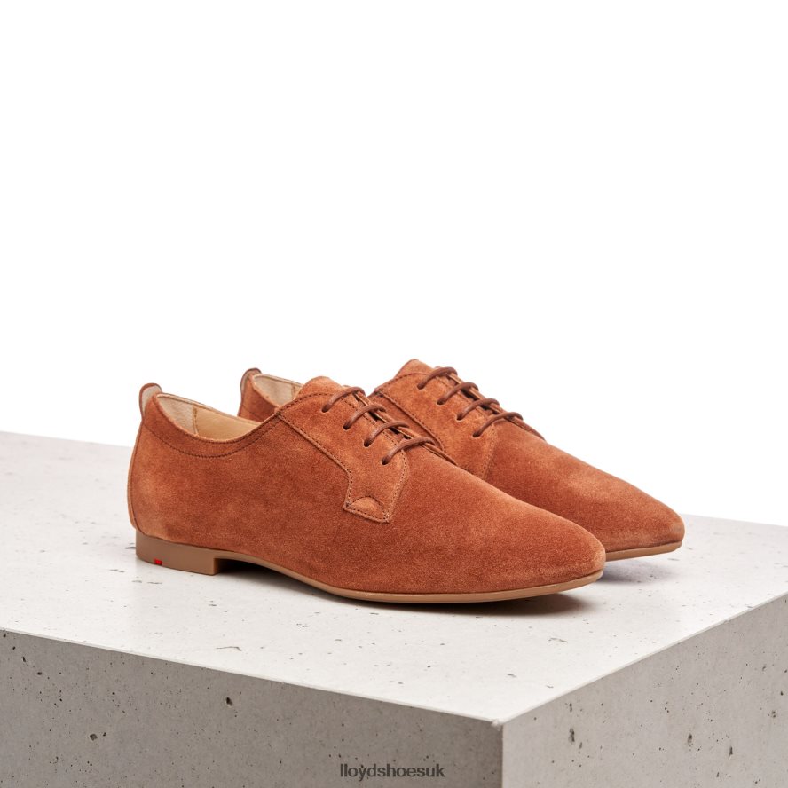 LLOYD Women SUEDE LACE UP HALF SHOES H4BXXT1185 Shoes brown