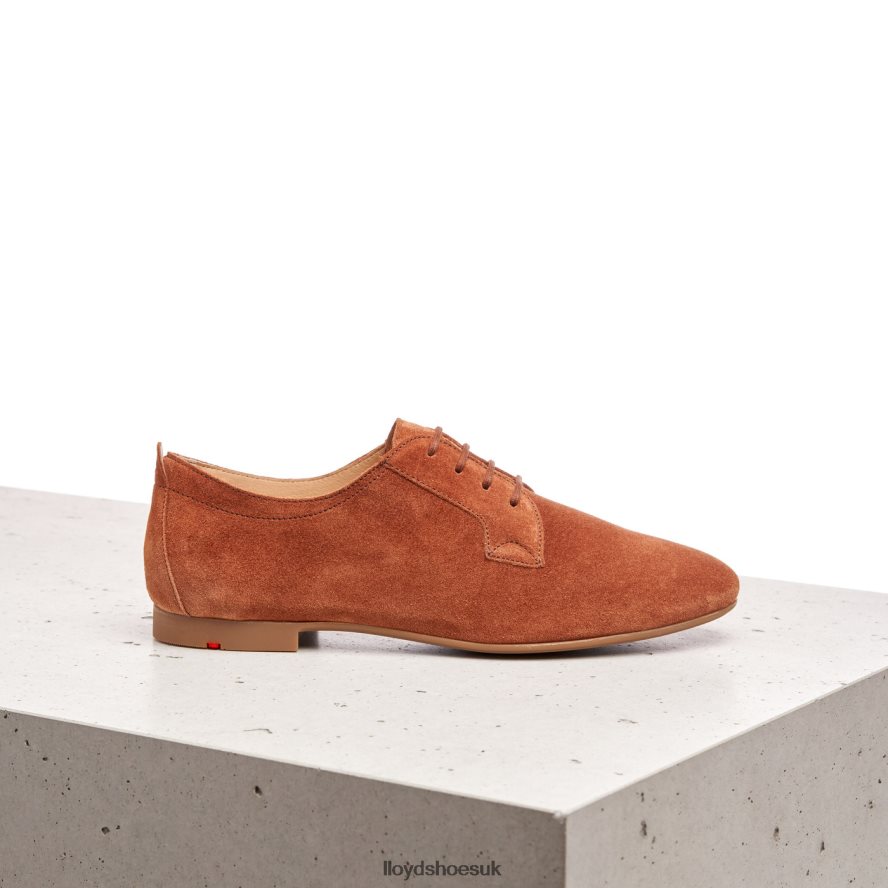 LLOYD Women SUEDE LACE UP HALF SHOES H4BXXT1185 Shoes brown