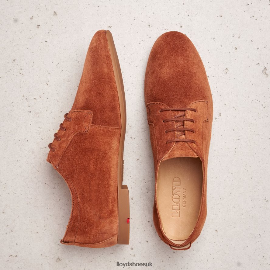 LLOYD Women SUEDE LACE UP HALF SHOES H4BXXT1185 Shoes brown