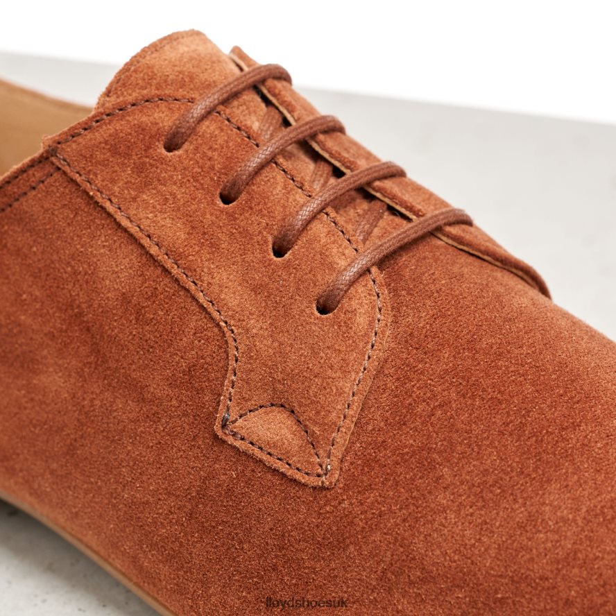 LLOYD Women SUEDE LACE UP HALF SHOES H4BXXT1185 Shoes brown
