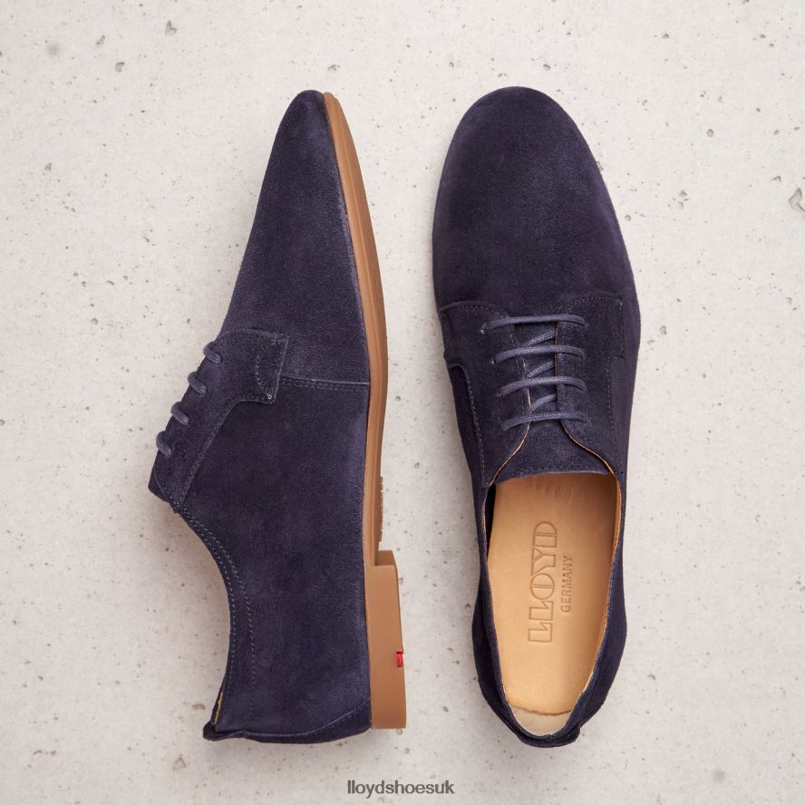 LLOYD Women SUEDE LACE UP HALF SHOES H4BXXT1188 Shoes blue