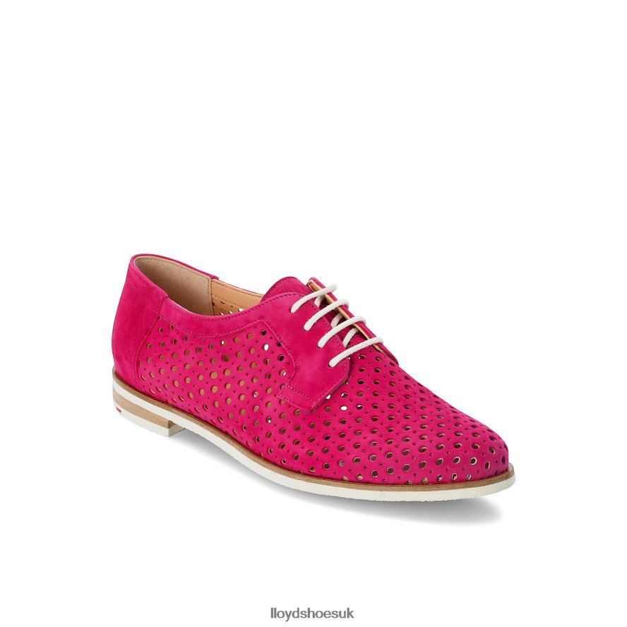LLOYD Women SUEDE LACE UP HALF SHOES H4BXXT1359 Shoes red