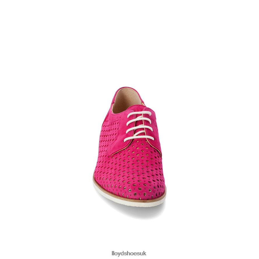 LLOYD Women SUEDE LACE UP HALF SHOES H4BXXT1359 Shoes red