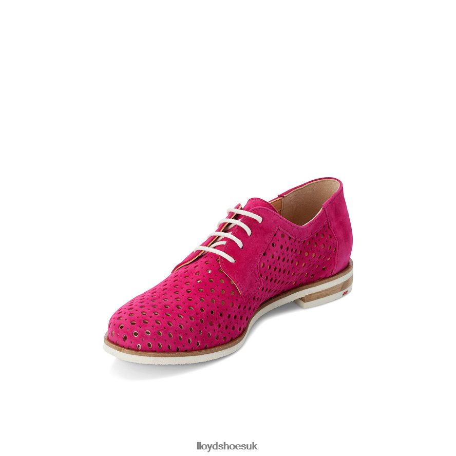 LLOYD Women SUEDE LACE UP HALF SHOES H4BXXT1359 Shoes red