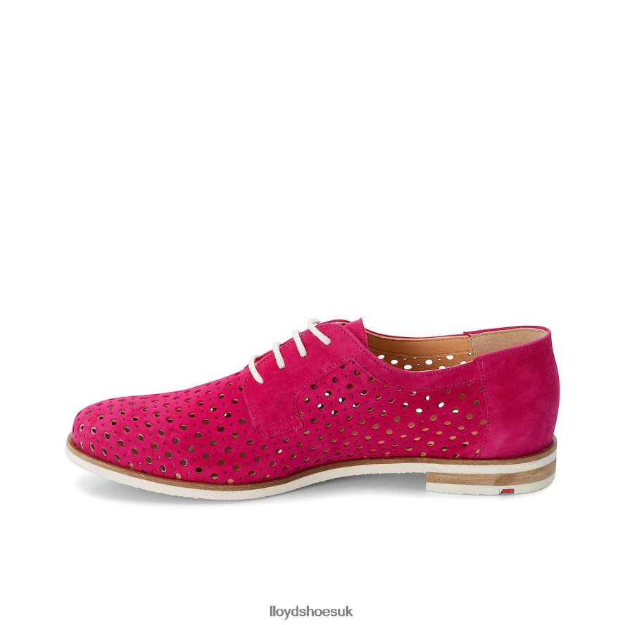 LLOYD Women SUEDE LACE UP HALF SHOES H4BXXT1359 Shoes red