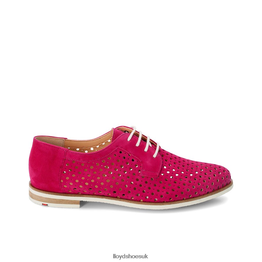 LLOYD Women SUEDE LACE UP HALF SHOES H4BXXT1359 Shoes red