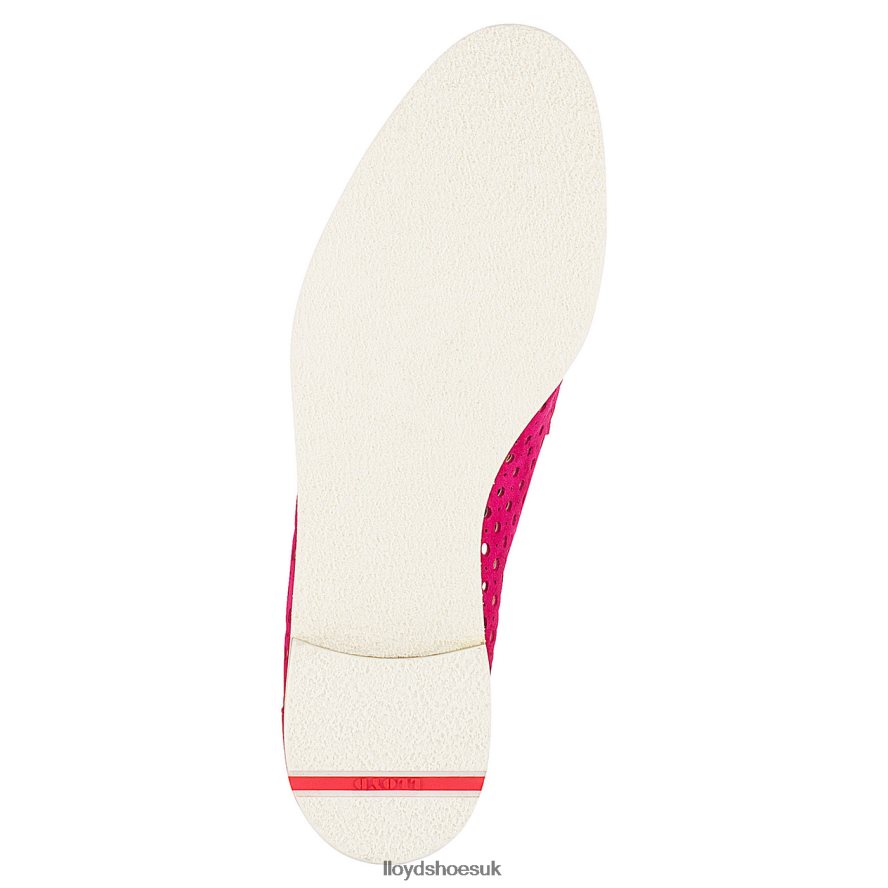 LLOYD Women SUEDE LACE UP HALF SHOES H4BXXT1359 Shoes red