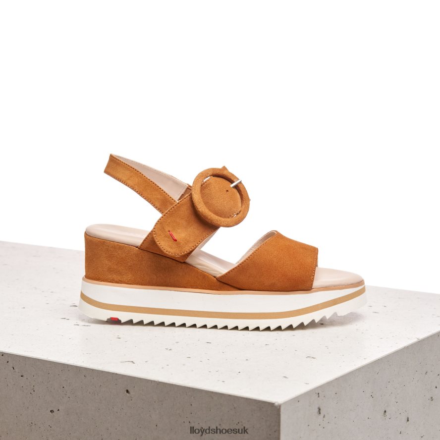 LLOYD Women SUEDE SANDALE H4BXXT1214 Shoes brown