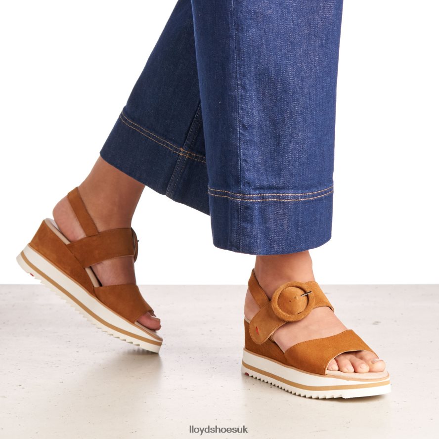 LLOYD Women SUEDE SANDALE H4BXXT1214 Shoes brown
