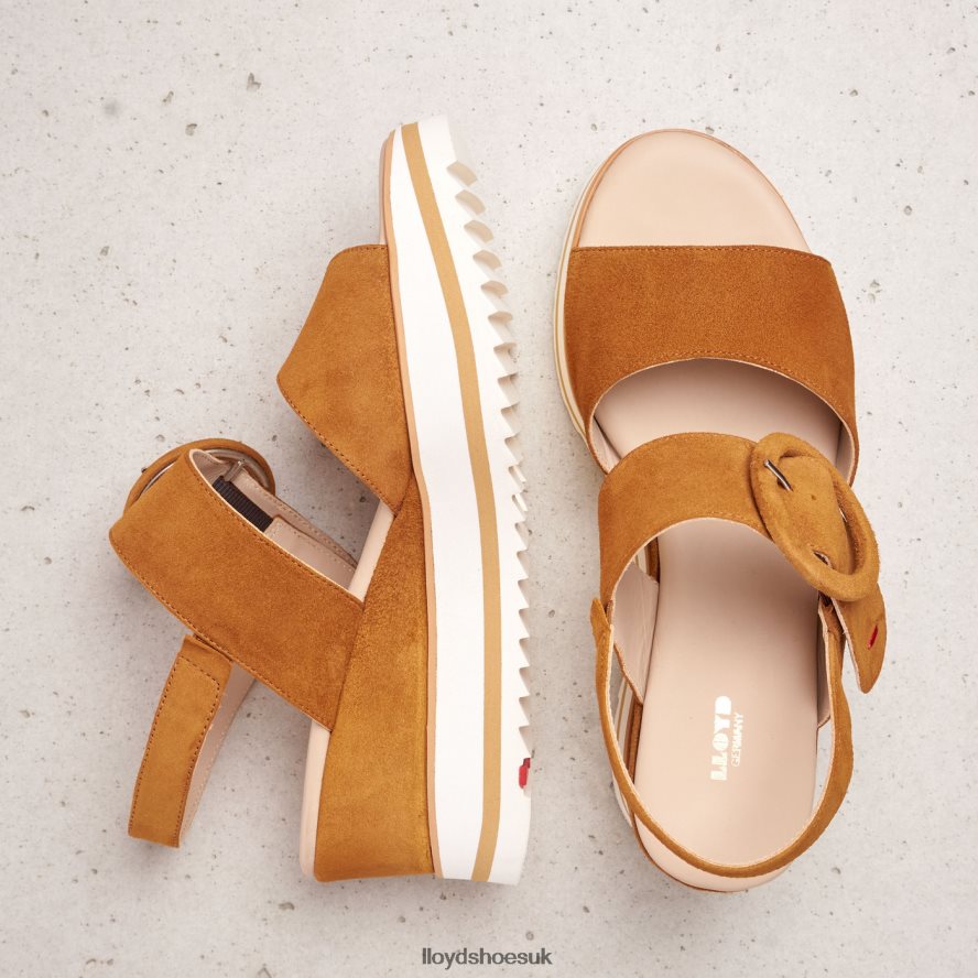 LLOYD Women SUEDE SANDALE H4BXXT1214 Shoes brown