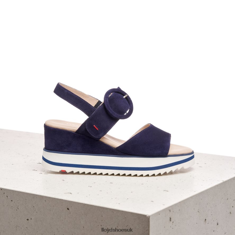 LLOYD Women SUEDE SANDALE H4BXXT1215 Shoes blue