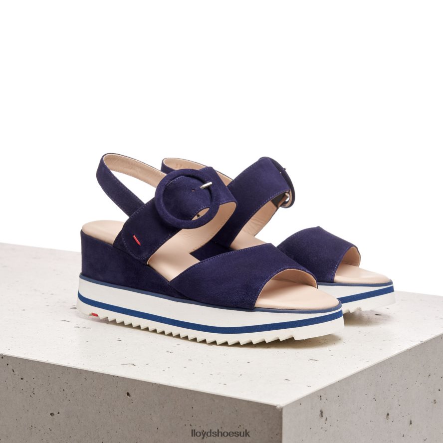 LLOYD Women SUEDE SANDALE H4BXXT1215 Shoes blue