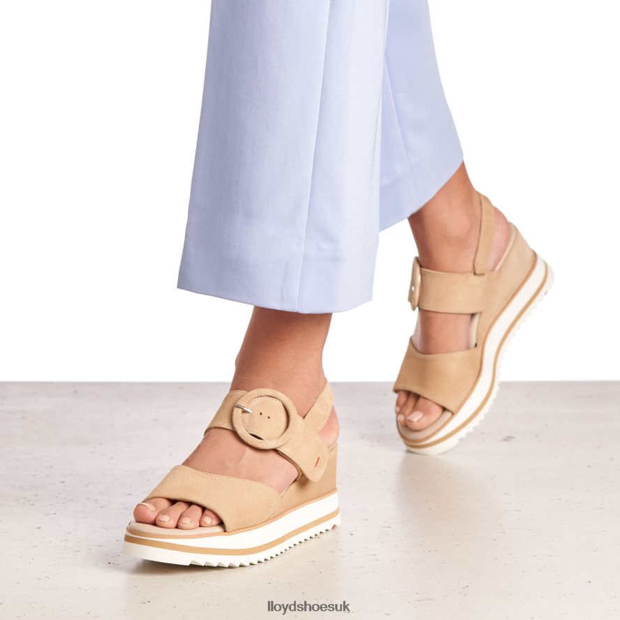 LLOYD Women SUEDE SANDALE H4BXXT1224 Shoes beige