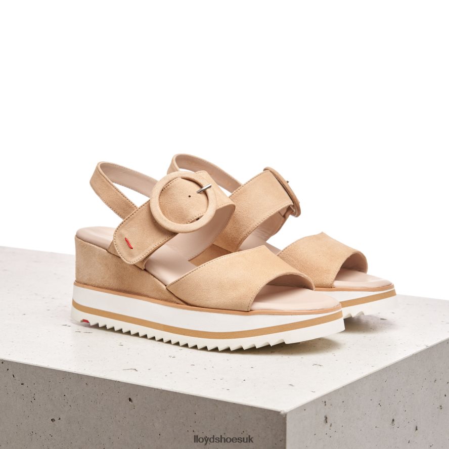 LLOYD Women SUEDE SANDALE H4BXXT1224 Shoes beige