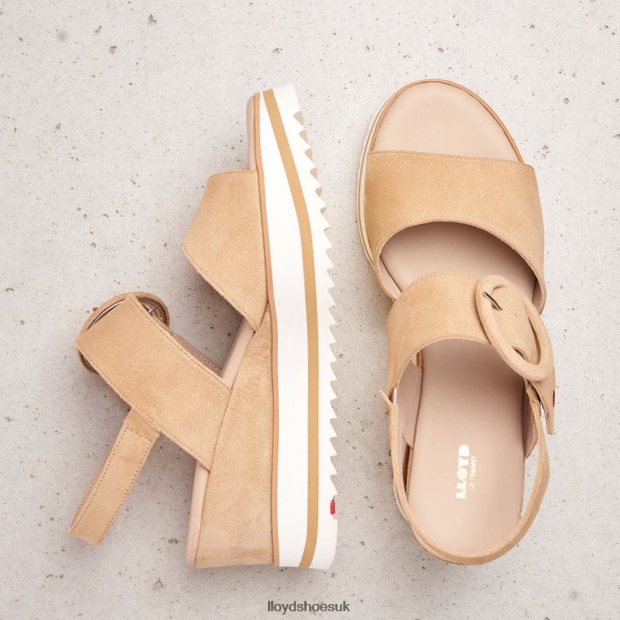 LLOYD Women SUEDE SANDALE H4BXXT1224 Shoes beige