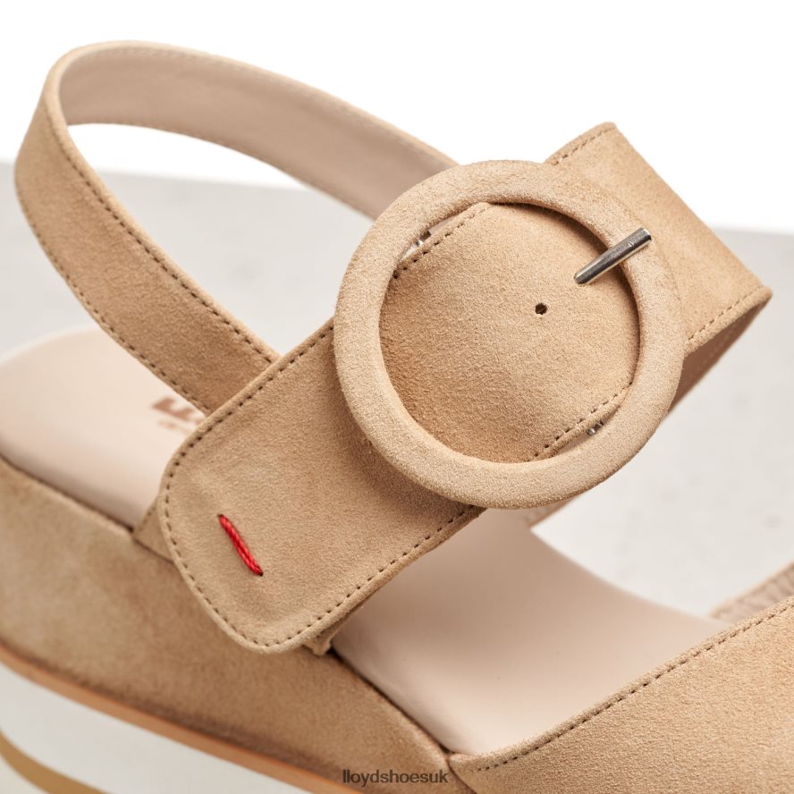 LLOYD Women SUEDE SANDALE H4BXXT1224 Shoes beige