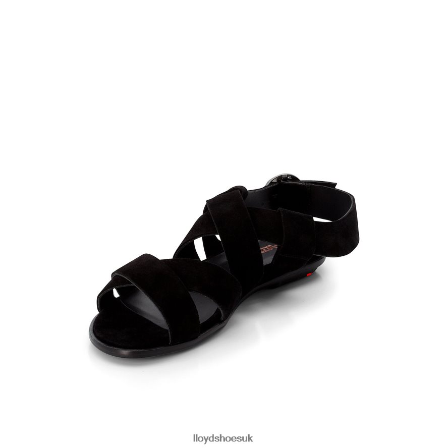 LLOYD Women SUEDE SANDALE H4BXXT1239 Shoes black